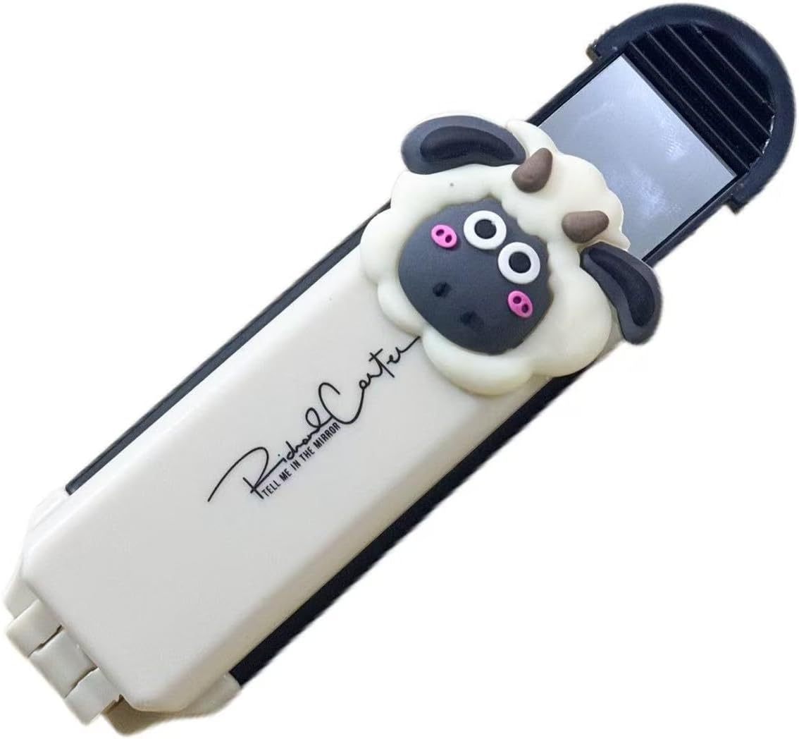 【83円】 Amazon Haul ミラー&エアクッション付き 折りたたみヘアブラシ 【送料無料】