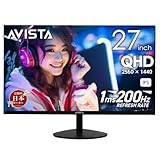 【期間限定セール】AVISTA DGQ270SXB － 27インチQHD解像度200Hz描画対応ゲーミングディスプレイが15,980円送料無料