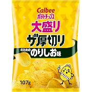 カルビー ポテトチップス大盛りザ厚切りのためののりしお味 107g×12袋