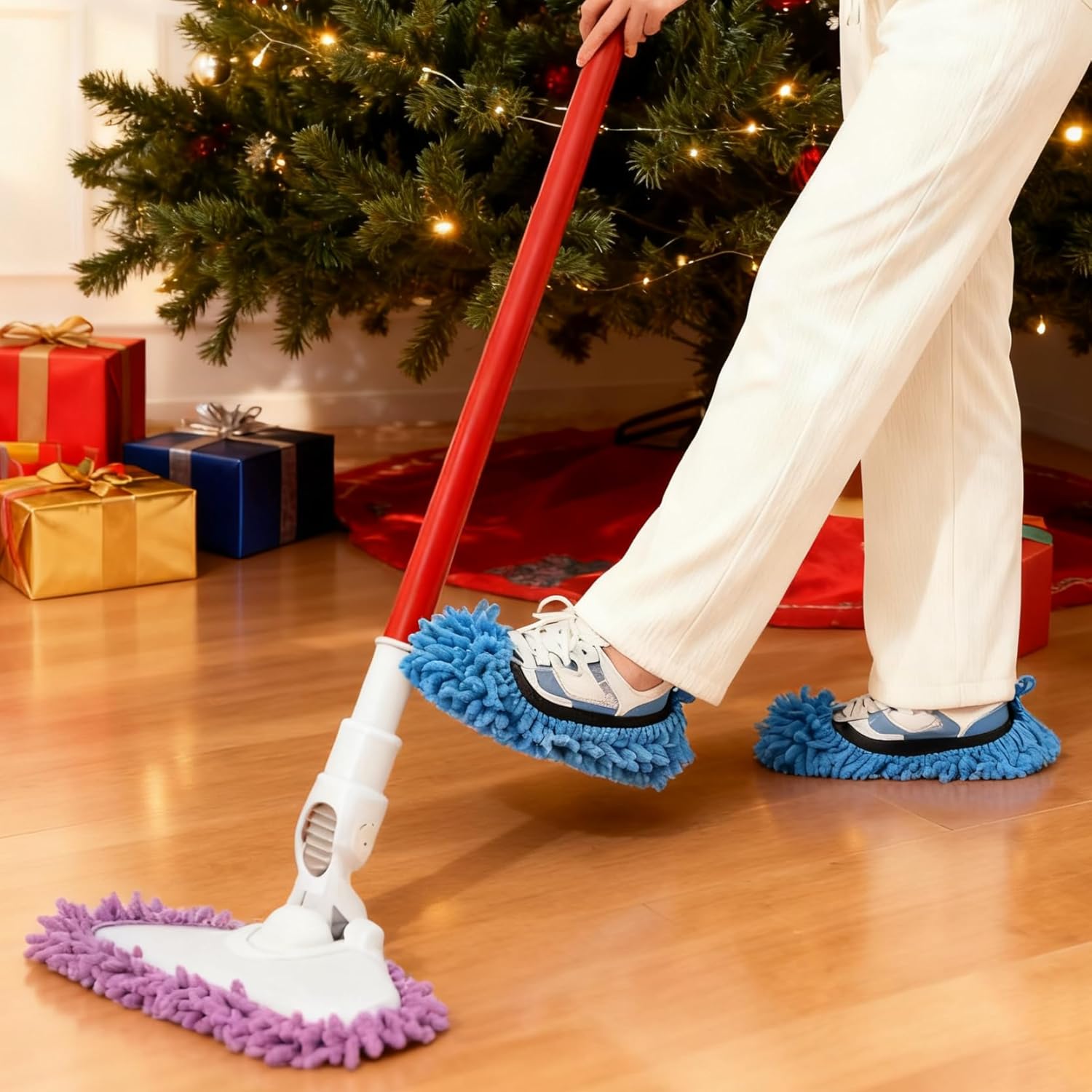 【81円】 Amazon Haul マイクロファイバー モップスリッパ 2組 【送料無料】