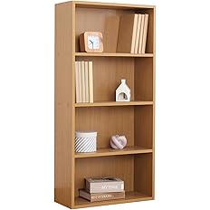 【54%OFF】【1,527円】 不二貿易 リビング収納 本棚 4段 幅41.8×奥行18.5×高さ89cm
