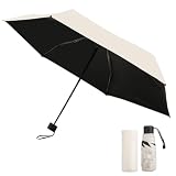 Koopala 日傘 折りたたみ傘 淡いベージュ UVカット 遮光 遮熱 晴雨兼用 収納ポーチ付きが599円