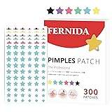 【15%OFF+10%ポイント！】FERNIDA スポットパッチ 星 大容量 肌荒れケア 6カラー 300pcsが1,530円（実質1,350円）
