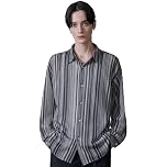 【72%OFF】【1,099円】 ウィゴー メンズ ストライプ メッシュ 長袖シャツ