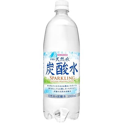 【15%OFF】サンガリア 伊賀の天然水 炭酸水 1000ml×12本 送料込974円(81.2円/本)