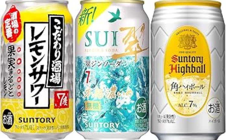 【3,655円】翠ジンソーダ レモンサワー 角ハイボール 3種飲み比べセット 24本