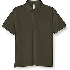 【52%OFF】【940円】 グリマー 4.4オンス ドライ ボタンダウン ポケット付き 半袖ポロシャツ 【送料無料】