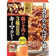 S&B エスビー食品 からだ満足STYLE 鶏ひき肉と3種の豆のキーマカレー中辛 180G ×6箱