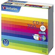 【55%OFF】【428円】 Verbatim Japan 1回記録用 CD-R ホワイトプリンタブル 48倍速 700MB 10枚