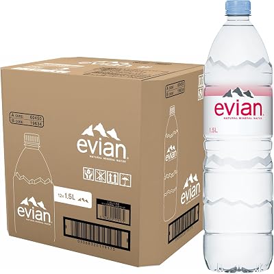 【5%OFF】【プライム会員限定】evian(エビアン) ナチュラルミネラルウォーター 1.5L×12本 正規輸入品 送料込2,069円(172.4円/本)