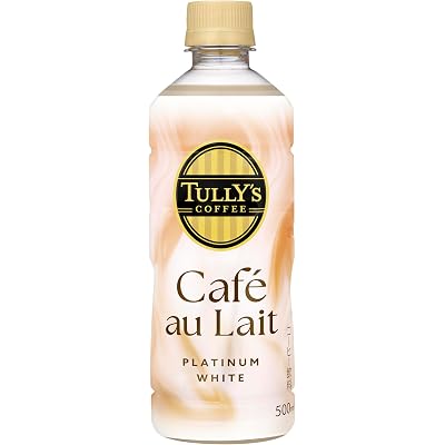 タリーズコーヒー プラチナホワイト カフェオレ 500ml×24本 税込1,498円(62.4円/本) プライム会員送料無料