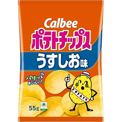 【11%OFF】カルビー ポテトチップス うすしお味 55g×16袋 税込1,675円(104.7円/袋) プライム会員送料無料