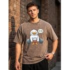 【187円】 Amazon Haul メンズ ウェイトリフティングダック グラフィックプリントワークアウトTシャツ 【送料無料】