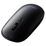 エレコム M-TM10BBBK/EC － Bluetoothワイヤレスマウス Slint 薄型 静音 4ボタンが1,290円