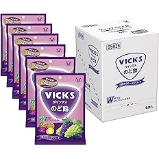 【44%OFF】【950円】 大正製薬 ヴイックスのど飴 ２種のグレープアソート 70g×6袋