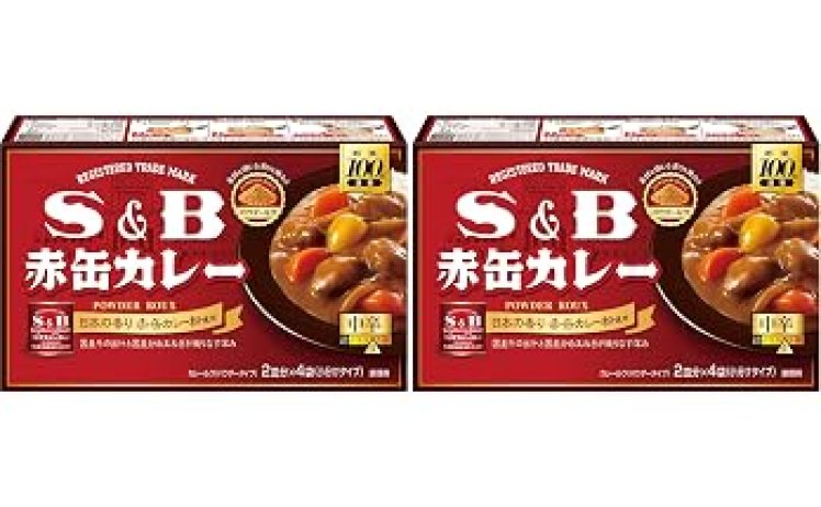 【588円】エスビー食品 赤缶カレーパウダールウ 中辛 152g×2缶