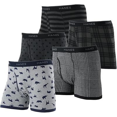 【15%OFF】ヘインズ 抗菌防臭ボクサーパンツ 5枚組 送料込1,364円(おトク便3種で1,288円・257.6円/枚)から