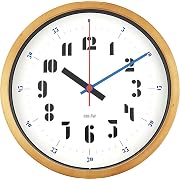エルコミューン 壁掛け時計 バウハウス Fonts Wall Clock Joschmi Blue WCL-003