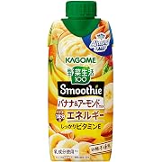 【10%OFF】カゴメ 野菜生活100 Smoothie バナナ＆アーモンドmix 330ml×12