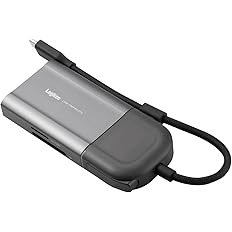 【スマイルSale】【75%OFF】【1,880円】 ロジテック 6in1 USB Type-C ハブ 画面表示ON/OFFボタン付 USB PD 100W対応 ドッキングステーション