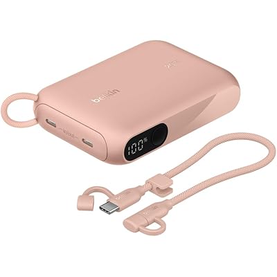 【2年保証】Belkin 20W USB-Cケーブル付属 10000mAh モバイルバッテリー BoostCharge BPB027fqPK-A 税込2,014円 プライム会員送料無料【ゲッキーピンク】