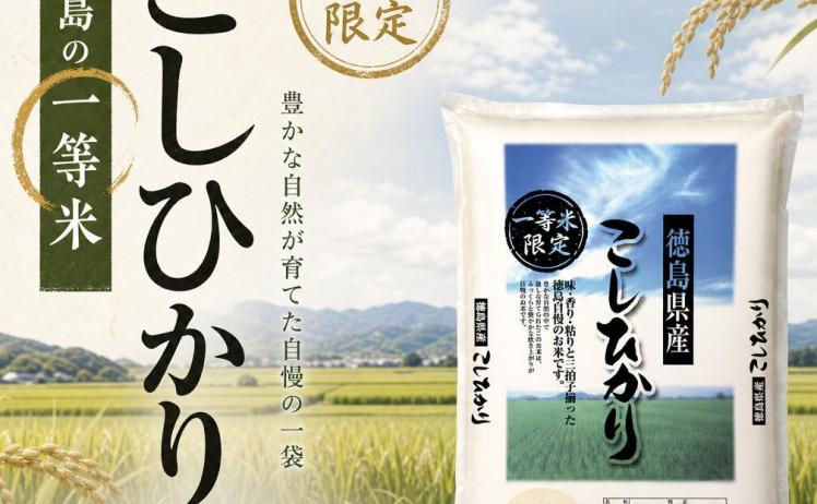 【2,490円】令和8年産 徳島県産 コシヒカリ 5キロ