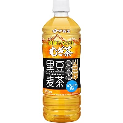 【5%OFF】伊藤園 健康ミネラルむぎ茶 黒豆麦茶 650ml×24本 送料込1,423円(59.3円/本)