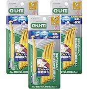 【ポイント17%還元】GUM(ガム)歯間ブラシL字型 極上フィット(サイズ:S (3)) 8本入×3個