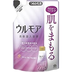 【62%OFF】【548円】 ウルモア 高保湿入浴液 クリーミーフローラル つめかえ 480ml