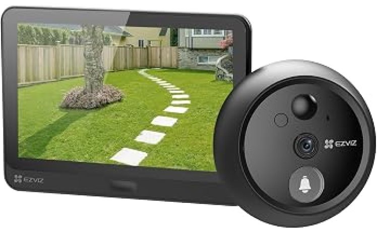 【6,980円】EZVIZ 4.3インチ ワイヤレスドアホン カメラ付き