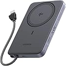 【タイムセール】【5,686円】 UGREEN Air マグネット式ワイヤレス充電 薄型 10000mAh Qi2認証 15W MagSafe対応 ケーブル内蔵 USB-C PD 30W  モバイルバッテリー 【送料無料】