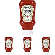 ハインツ (HEINZ) トマトケチャップ逆さボトル 460g×1本 (× 4)