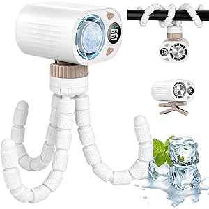 【50%OFF+20%OFF】【2,632円】 E-SHEEP 1台6役 Type-C充電式 冷却プレート付き 携帯扇風機