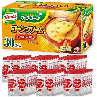 【15%OFF】味の素 クノール カップスープ コーンクリーム 30袋入り 送料込1,094円(おトク便3種で1,034円・34.5円/袋)