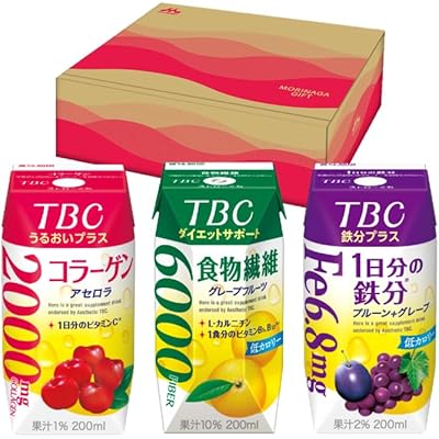 【45%OFF】森永乳業 TBC サプリメントドリンク アソートセット 200ml×24本 送料込1,539円(64.1円/本)