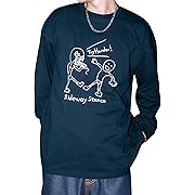 【ポイント71%還元】improves(インプローブス)SIDEWAYSTANCE レスラーイラスト 長袖Tシャツ ブラック Mサイズ