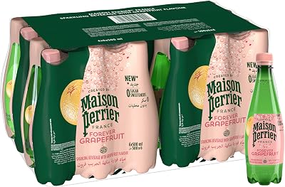 フランス産フレーバー炭酸水 メゾンペリエ グレープフルーツ 500ml PET×24本 送料込1,750円(72.9円/本)【さらに10%OFFも】