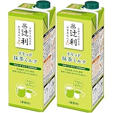 【52%OFF】【1,042円】 辻利 リキッド抹茶ミルク ストレートタイプ 1L×2本