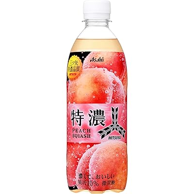 【15%OFF】アサヒ飲料 三ツ矢 特濃ピーチスカッシュ 500ml×24本 送料込1,805円(75.2円/本)