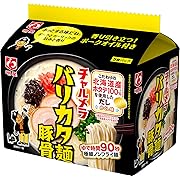 明星 チャルメラ バリカタ麺豚骨 5食パック 6袋
