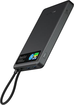 【燃えにくい】MATECH 半固体電池採用 ケーブル内蔵モバイルバッテリー PowerBlade 10000 送料込3,990円