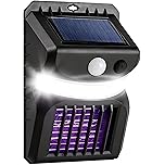 【39%OFF】【1,399円】 YiChenDianZi 1台2役 ソーラー充電 自動点灯消灯 人感センサーライト UV光源誘引式 電撃殺虫器