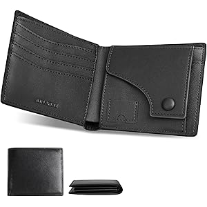 【62%OFF+20%OFF】【2,719円】 ATIANNI メンズ 牛本革 二つ折り財布