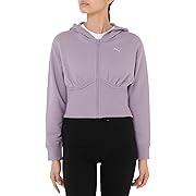 【ポイント67%還元】PUMA(プーマ) Dare to GYM2K クロップド フルジップ フーディ レディース ペールプラム Lサイズ
