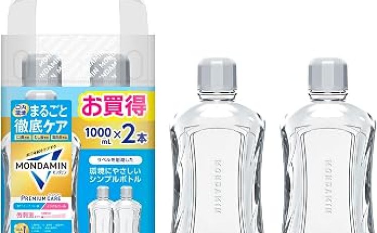 【538円～！】モンダミン プレミアムケア ゴールドミント マウスウォッシュ 洗口液 1000mL×2本