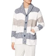 【ポイント20%還元】gelato pique(ジェラート ピケ)HOMME ジェラートメランジ3ボーダーショールカーディガン メンズ NVY Mサイズ