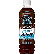 【タイムセール】【訳あり】【1,758円】 アサヒ飲料 ワンダ クリアブラック 500ml×24本