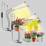 【50%OFF！】bseah 室内植物用 フルスペクトル植物成長ライト － 10段階調光可能 自動オン/オフ機能付き2個セットが1,590円