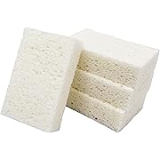 東和産業 TZ セルローススポンジ 4個組  ホワイト 約7×11×厚さ2.8cm