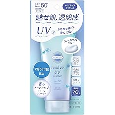 【44%OFF+ポイント12%】【実質429円】 サンカット 日焼け止め ウォータープルーフ トーンアップ UV エッセンス スノーホワイトブルー 80g